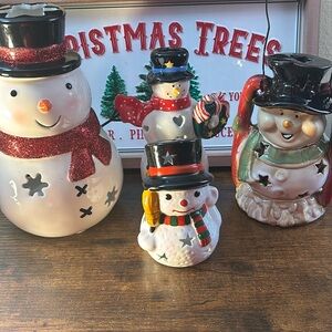 Snowman Tea Light Bundle